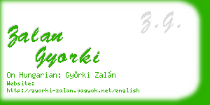 zalan gyorki business card